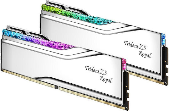 G.Skill Trident Z5 Royal Neo EXPO DDR5 32GB RAM with 2x16GB Modules and Speed 6000 for Desktop F5-6000J2836G16GX2-TR5NS view 3