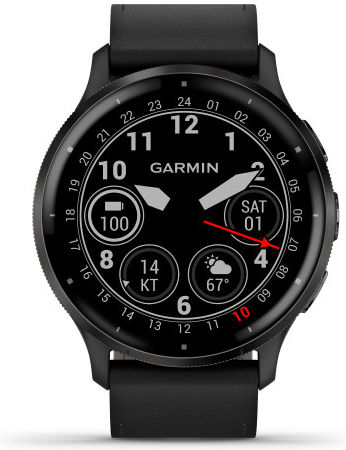Garmin Venu 3 Stainless Steel 45mm Waterproof Smartwatch with Heart Rate Monitor (Slate with Black Leather) view 1