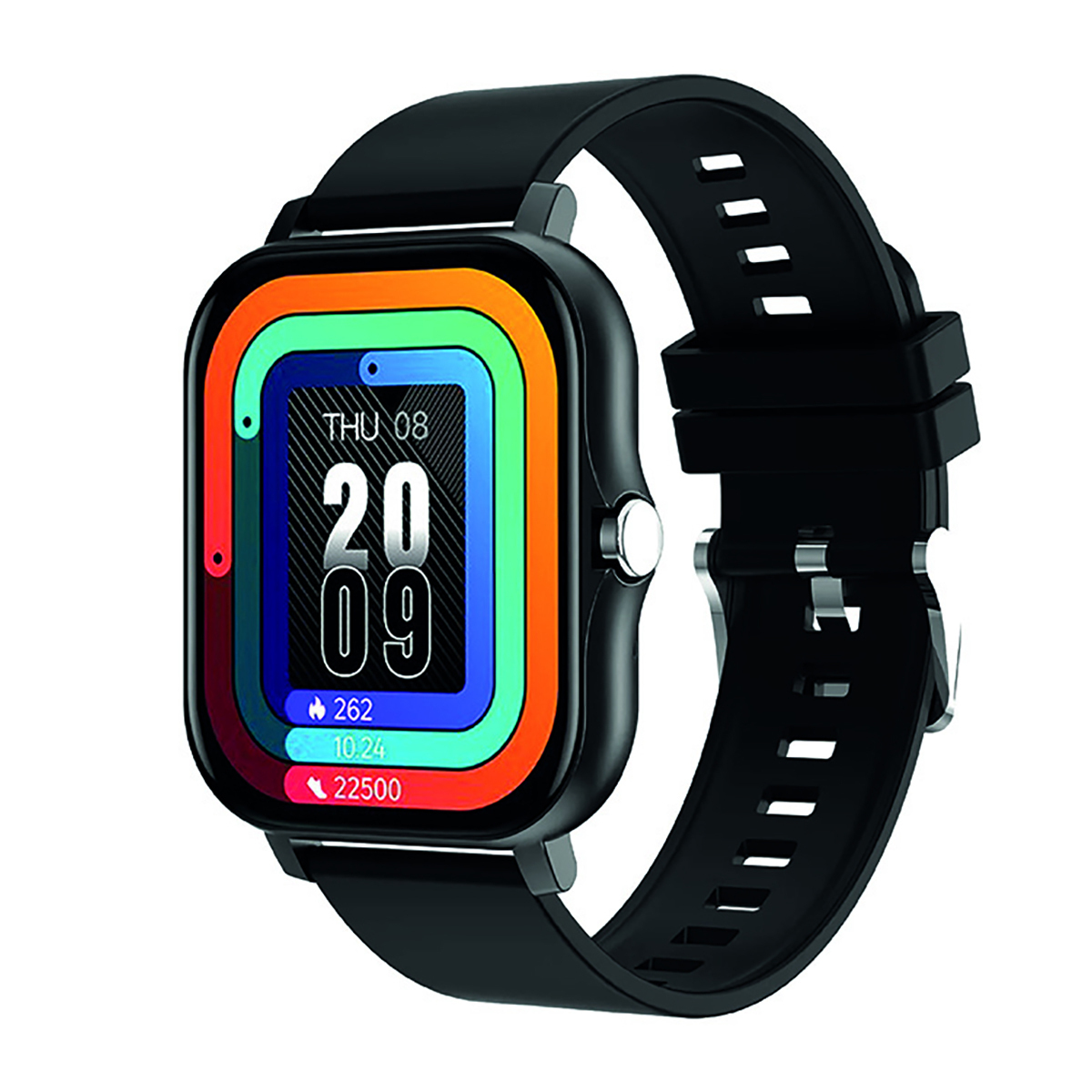 Avizar Smartwatch with Heart Rate Monitor (Black)