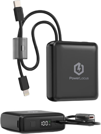 PowerLocus Power Bank 10000mAh 20W Black view 1