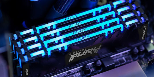 Kingston Fury Renegade Rgb DDR4 with Module 1x32GB and Speed 3200 for Desktop KF432C16RB2A/32 view 3