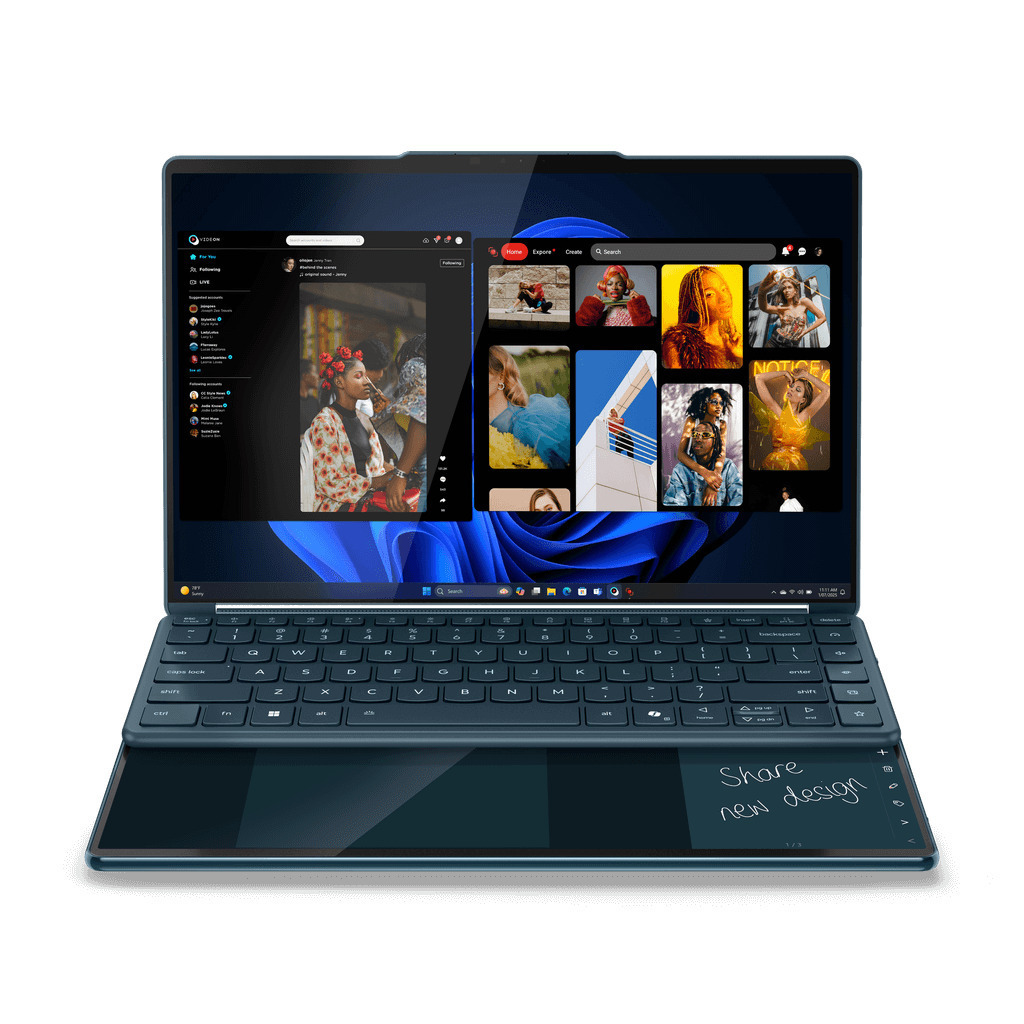 Lenovo Yoga Book 9 14IAH10 14" OLED Touchscreen 120Hz (Ultra 7-255H/32GB/1TB SSD/W11 Home) Lenovo YOGA 14-inch Sleeve Tidal Teal (GR Keyboard) vista 9