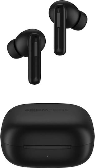 Boompods Bassline Hush In-ear Bluetooth Handsfree Earphones with Sweat Resistance and Charging Case Black vue 4