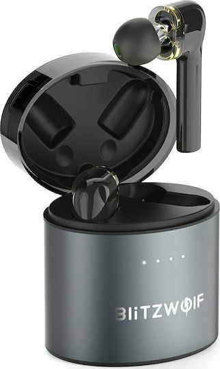 BlitzWolf BW-FYE8 In-ear Bluetooth Handsfree Earphones with Sweat Resistance and Charging Case Black