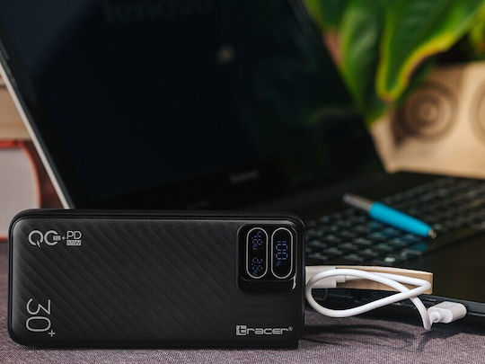 Tracer Blaze Power Bank 30000mAh 65W with 2 USB-A Ports and USB-C Port Black view 6