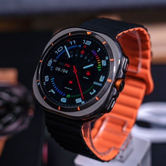 NO.1 Watch Ultra 35mm with Heart Rate Monitor (Black Case / Black Silicone Strap) view 3