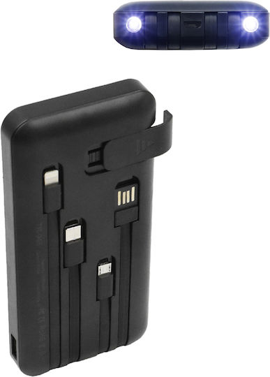 Treqa TR-946 Solar Power Bank 10000mAh with USB-A Port Black