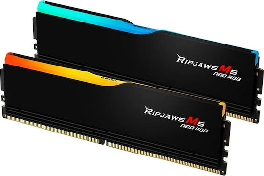 G.Skill Ripjaws M5 Neo RGB DDR5 64GB Memory RAM with 2x32GB Modules and Speed 6000 for Desktop F5-6000J3238G32GX2-RM5NRK view 3