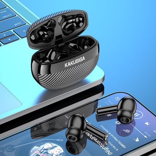 Kakusiga KSC-1455 In-ear Bluetooth Handsfree Earphones with Charging Case Black vue 2