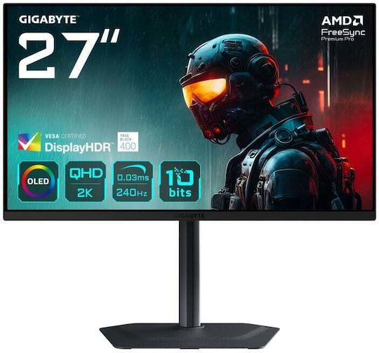 Gigabyte MO27Q2 OLED HDR Gaming Monitor 27" QHD 2560x1440 240Hz with Response Time 0.03ms GTG vista 2