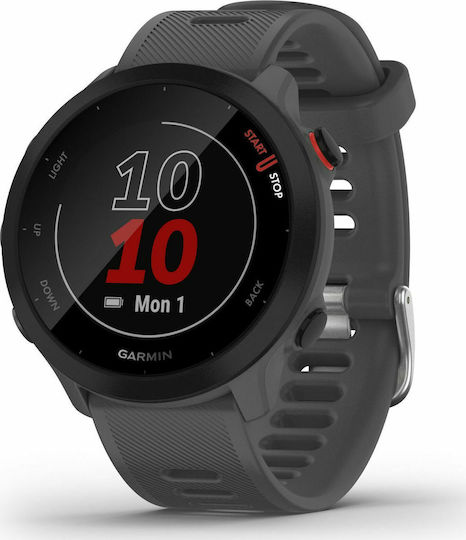 Garmin Forerunner 55 42mm Waterproof Smartwatch with Heart Rate Monitor (Monterra Grey) view 2