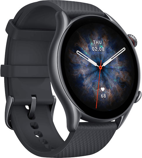 Amazfit GTR 3 Pro Aluminium Waterproof Smartwatch with Heart Rate Monitor (Infinite Black) view 3