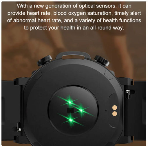 TKY-S56T Smartwatch with Heart Rate Monitor (Black Orange) view 3