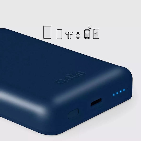 SBS MagSafe Power Bank 5000mAh 5W with USB-C Port Blue view 5