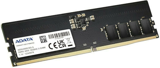 Adata DDR5 with Module 1x16GB and Speed 4800 for Desktop AD5U480016G-S view 3
