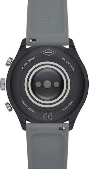 Fossil Sport Stainless Steel 43mm Smartwatch with Heart Rate Monitor (Blue) view 6