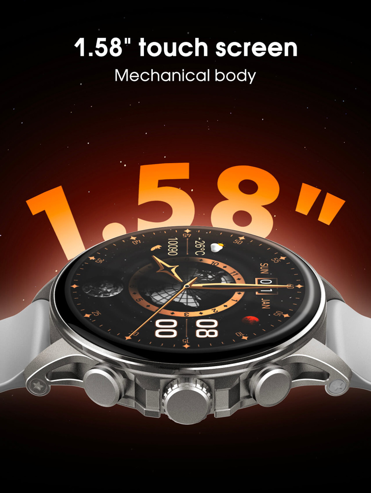 Ldnio SW01 Smartwatch with Heart Rate Monitor (Black) view 4
