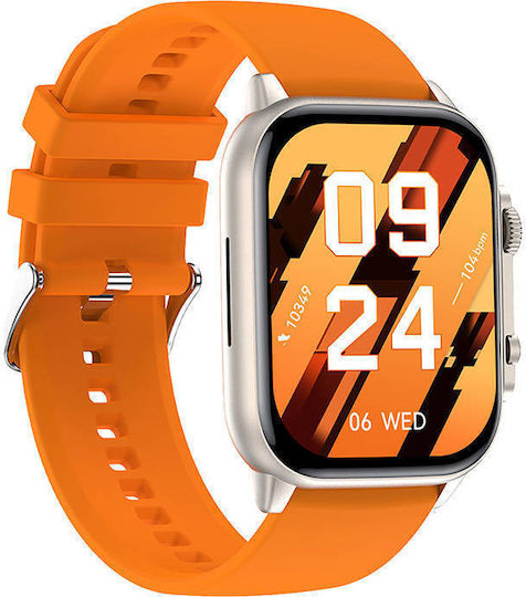 Colmi C81 Aluminium Smartwatch with Heart Rate Monitor (Orange) view 3