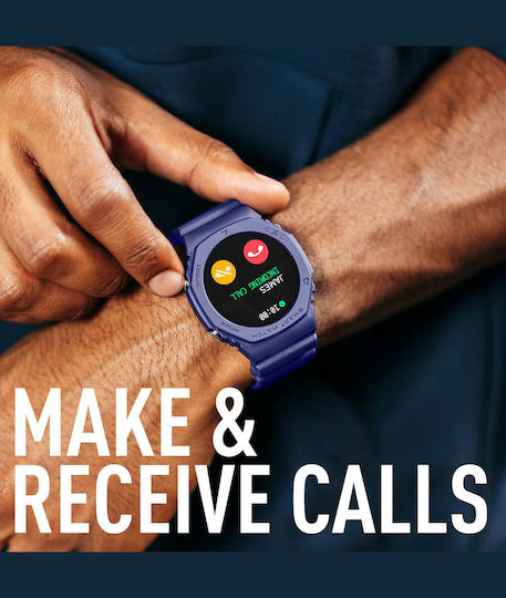 Reflex Active Series 26 42mm Smartwatch with Heart Rate Monitor (Blue) view 3