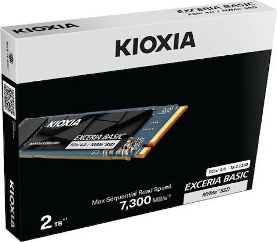 Kioxia Exceria Basic SSD 1TB M.2 Type with PCI Express 4.0 Connection PS5 Compatible LSF10Z001TG8 view 4