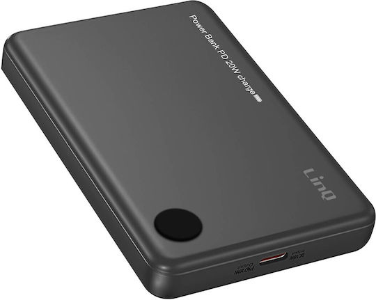 LinQ MagSafe Power Bank 15000mAh 20W with USB-C Port Power Delivery Black view 1