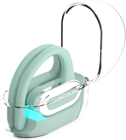 MaxCom MWH 01 Open Ear Bluetooth Handsfree Earphones with Charging Case Green view 2
