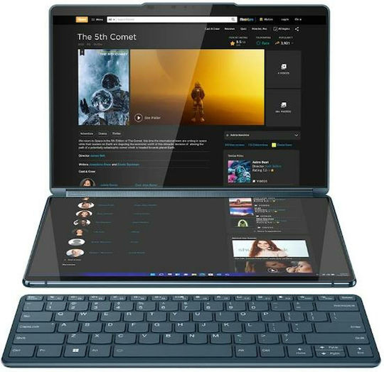 Lenovo Yoga Book 9 13IRU8 13.3" OLED Touchscreen (i7-1355U/16GB/1TB SSD/W11 Home) Tidal Teal (ES Keyboard) vue 4