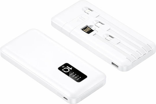 Verk Group Power Bank 10000mAh with USB-A Port White view 4