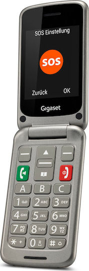 Gigaset GL590 Dual SIM Mobile with Large Buttons Titanium-silver view 7