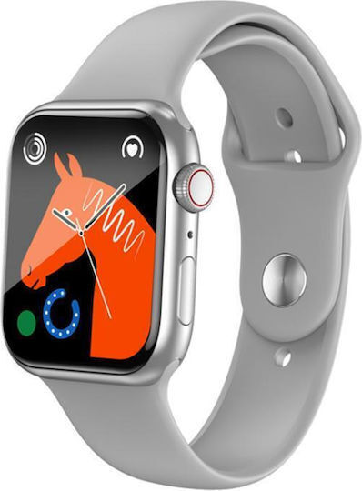 XO M50 Pro Smartwatch with Heart Rate Monitor (Silver) view 3