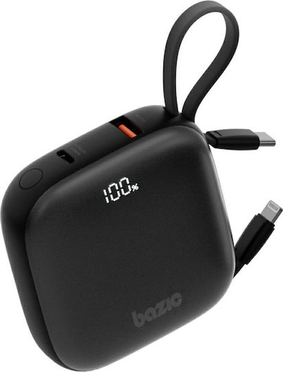 Energea Bazic Fusion Power Bank 10000mAh 20W with USB-A Port and USB-C Port Power Delivery / Quick Charge 3.0 Black