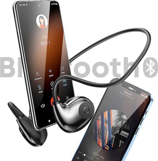 LinQ HI8 Bone Conduction Bluetooth Handsfree Earphones with Sweat Resistance Black view 5