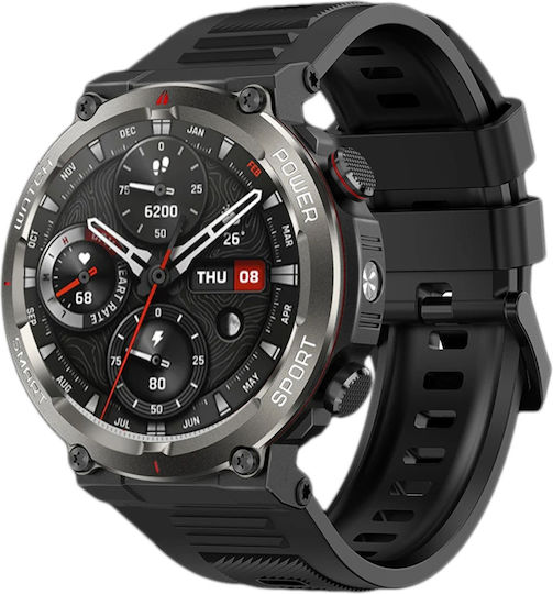 BlackView W50 Pro 56mm Waterproof Smartwatch with Heart Rate Monitor (Black) view 1