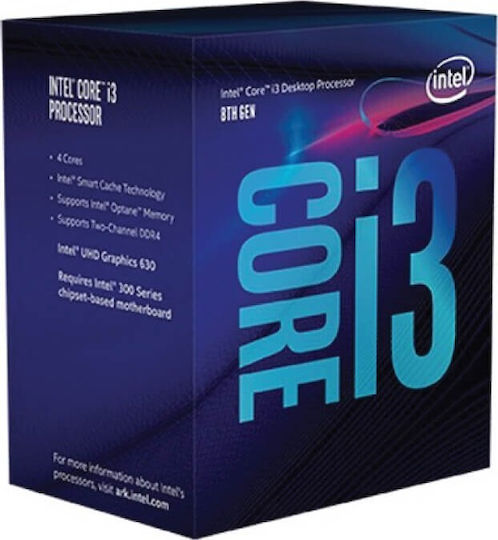 Intel Core i3-9100F 3.6GHz Processor 4 Core for Socket 1151 rev 2 in Box with Heatsink view 2