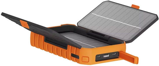 Xtorm Rugged XR203 Solar Power Bank 10000mAh 20W with USB-A Port and 2 USB-C Ports Power Delivery / Quick Charge 3.0 Orange view 6