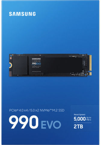 Samsung 990 EVO SSD 2TB M.2 Type with PCI Express 4.0 Connection MZ-V9E2T0BW view 7