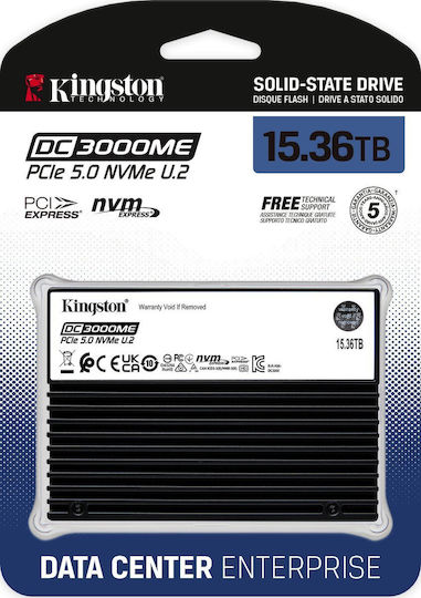 Kingston DC3000ME SSD 15.3TB 2.5'' Type with PCI Express 5.0 Connection SEDC3000ME/15T3 vista 5
