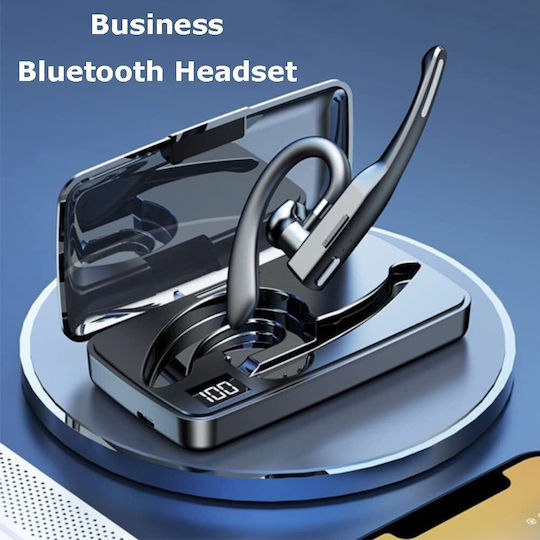 ΥΥΚ525 In-ear Bluetooth Handsfree Earphone with Charging Case Black view 5