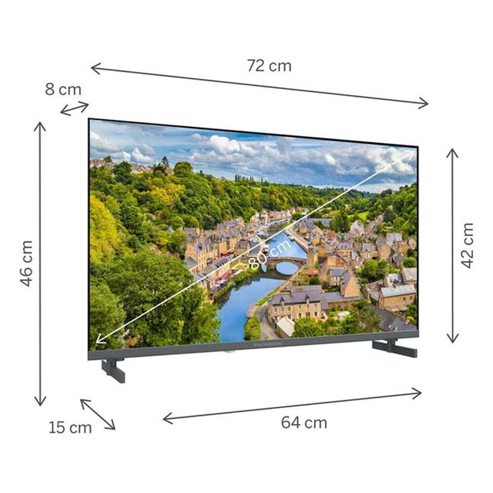 Thomson Smart Television 32" Full HD QLED 32FQG3S15C HDR (2024) view 2