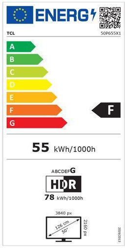 TCL Smart Television 50" 4K UHD LED 50P655 HDR (2024) view 2