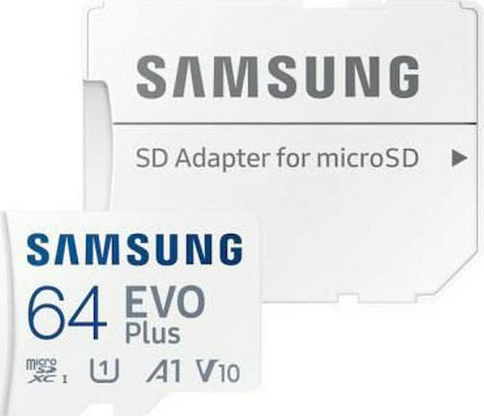 Samsung Evo Plus (2021) microSDXC 64GB U1 V10 A1 UHS-I 130MB/s With Adapter view 2