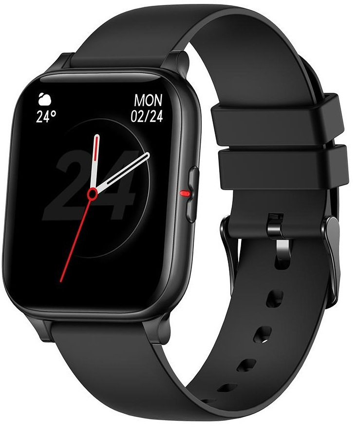 MostWanted Aluminium Smartwatch with Heart Rate Monitor (Black)