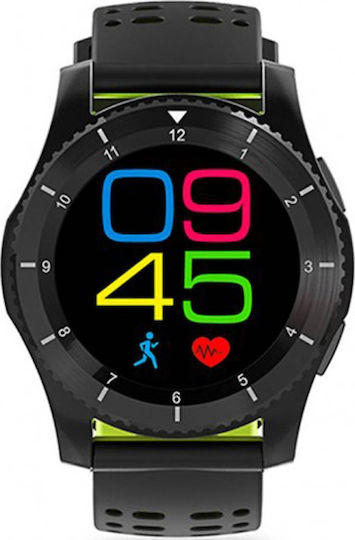 DAS.4 SG10 Stainless Steel Smartwatch with Heart Rate Monitor (Black)