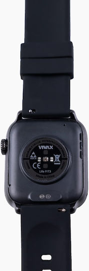 Vivax Life FIT3 Aluminium Smartwatch with Heart Rate Monitor (Black) vue 8