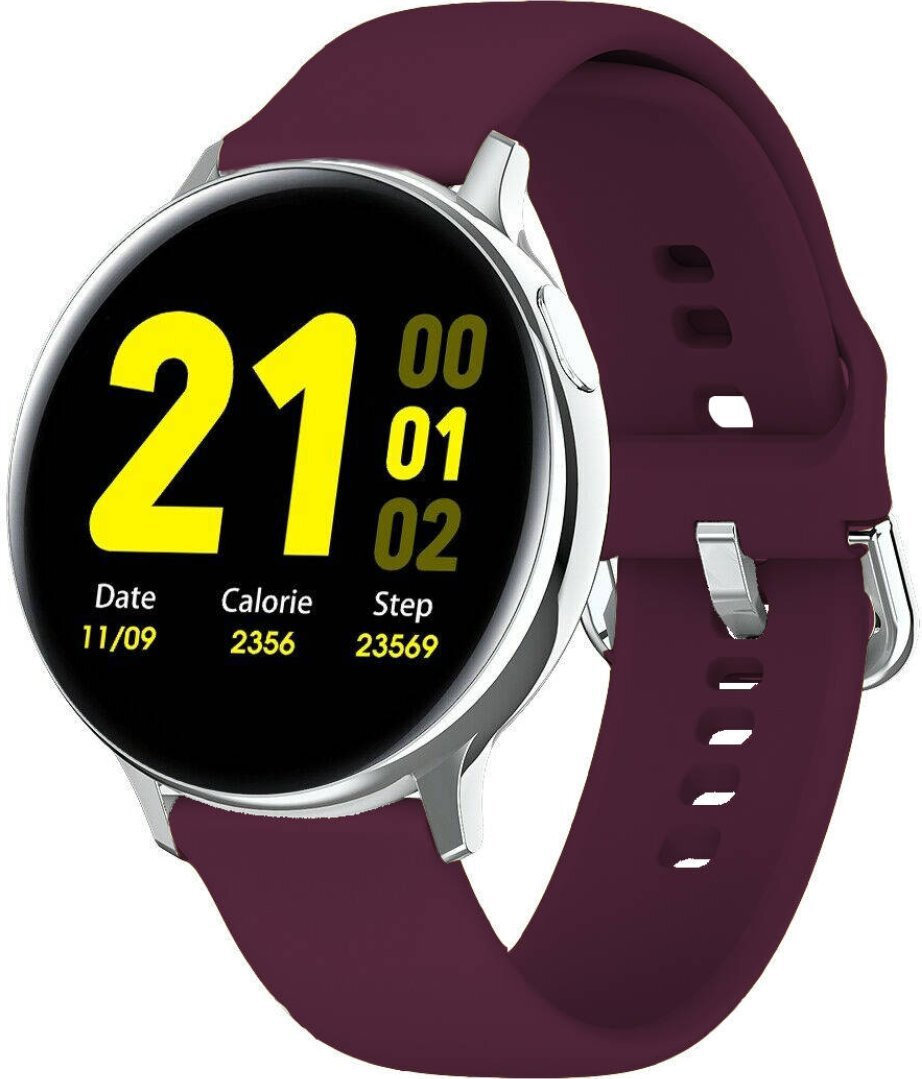Pacific 24-7 43mm Smartwatch with Heart Rate Monitor (Silver)