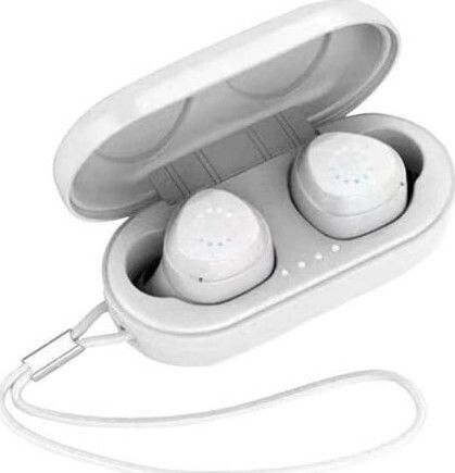 Joyroom JR-TL1 In-ear Bluetooth Handsfree Earphones with Sweat Resistance and Charging Case White