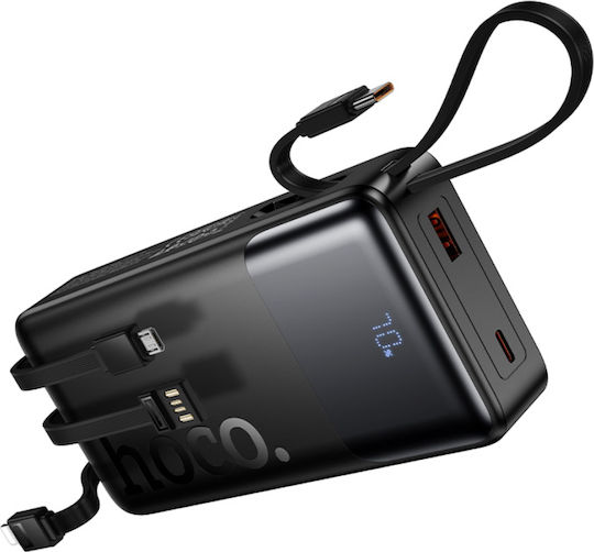 Hoco J156A Power Bank 20000mAh with USB-A Port and USB-C Power Delivery Port Black view 1
