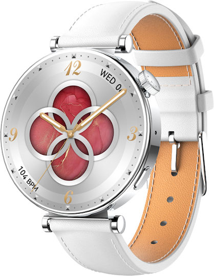 Riversong Glow Smartwatch with Heart Rate Monitor (Silver)