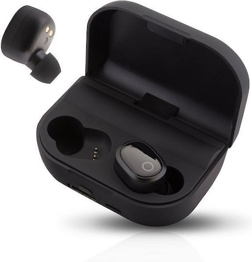 Sencor SEP 520BT In-ear Bluetooth Handsfree Earphones with Charging Case Black view 1