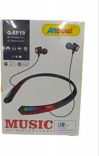 Andowl Q-EF19 In-ear Bluetooth Handsfree Earphones Black vista 3